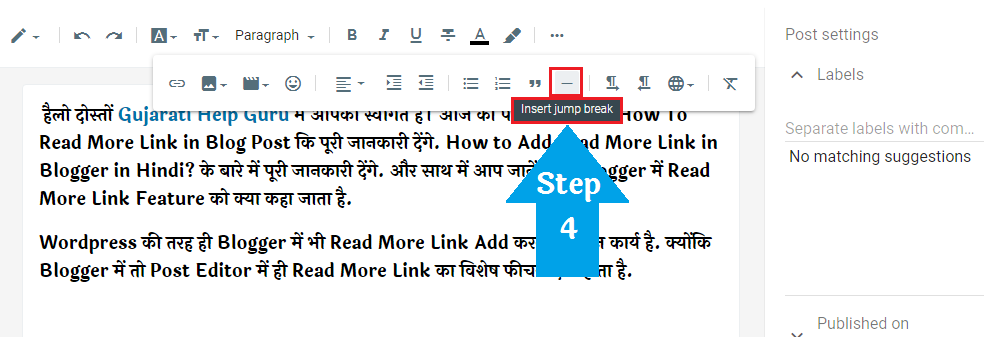 How To Add Read More Link in Blog Post