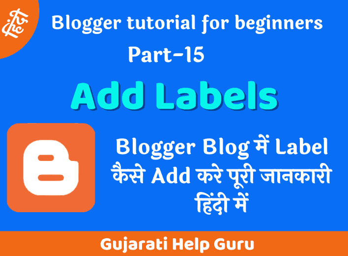Add Labels In Blogger Blog Post