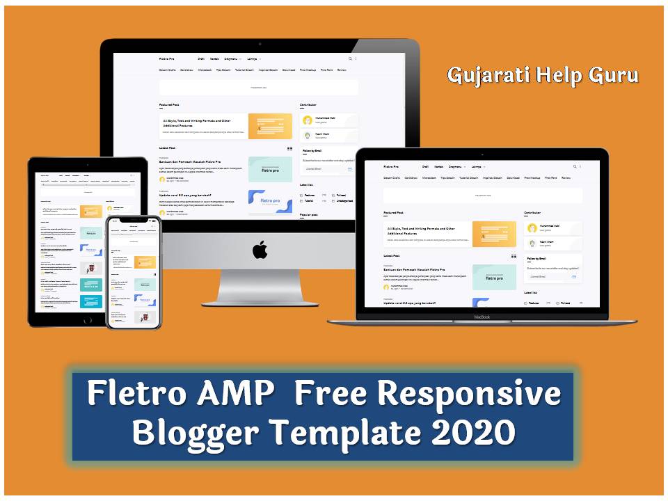 Fletro AMP Free Blogger Template 2020