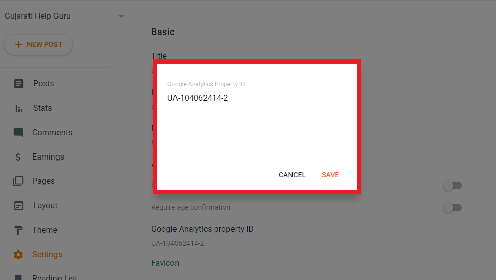 Google Analytics Tracking Code Add