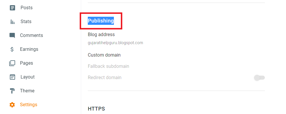 Publishing Settings Custom Domain Name Add