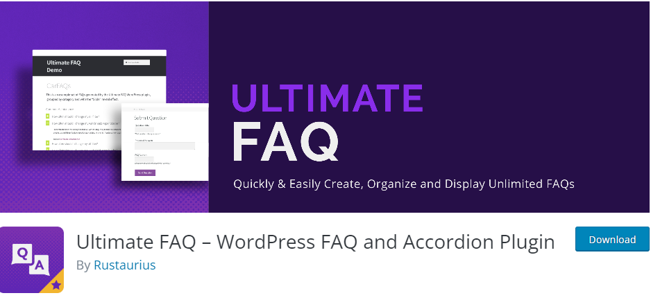 2023 Best FAQ Plugin - Ultimate FAQ – WordPress FAQ and Accordion Plugin 1