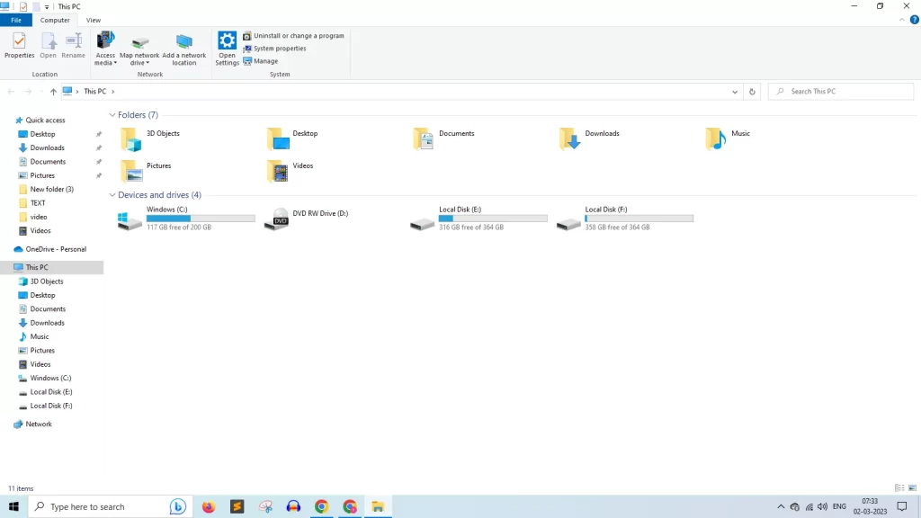 File Explorer Interface Basics